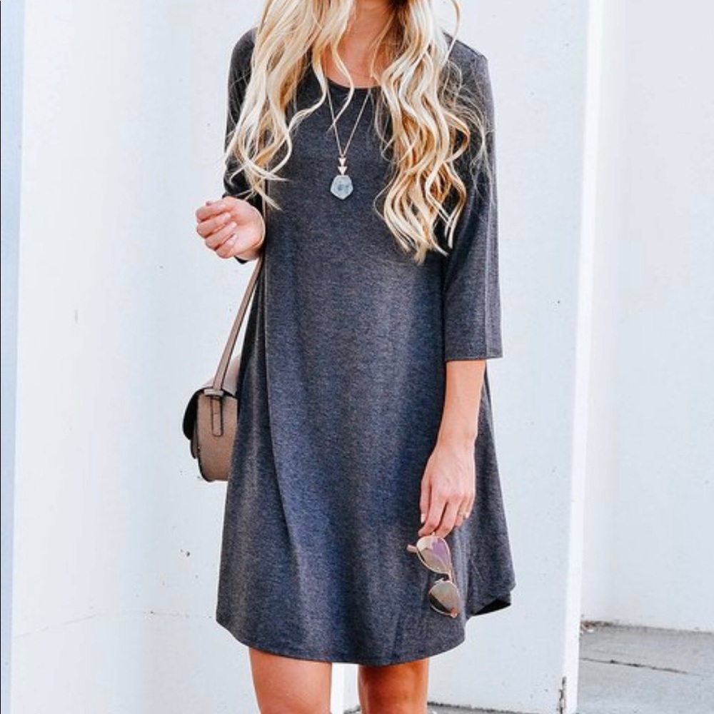 Super Soft Shift Dress With Pockets