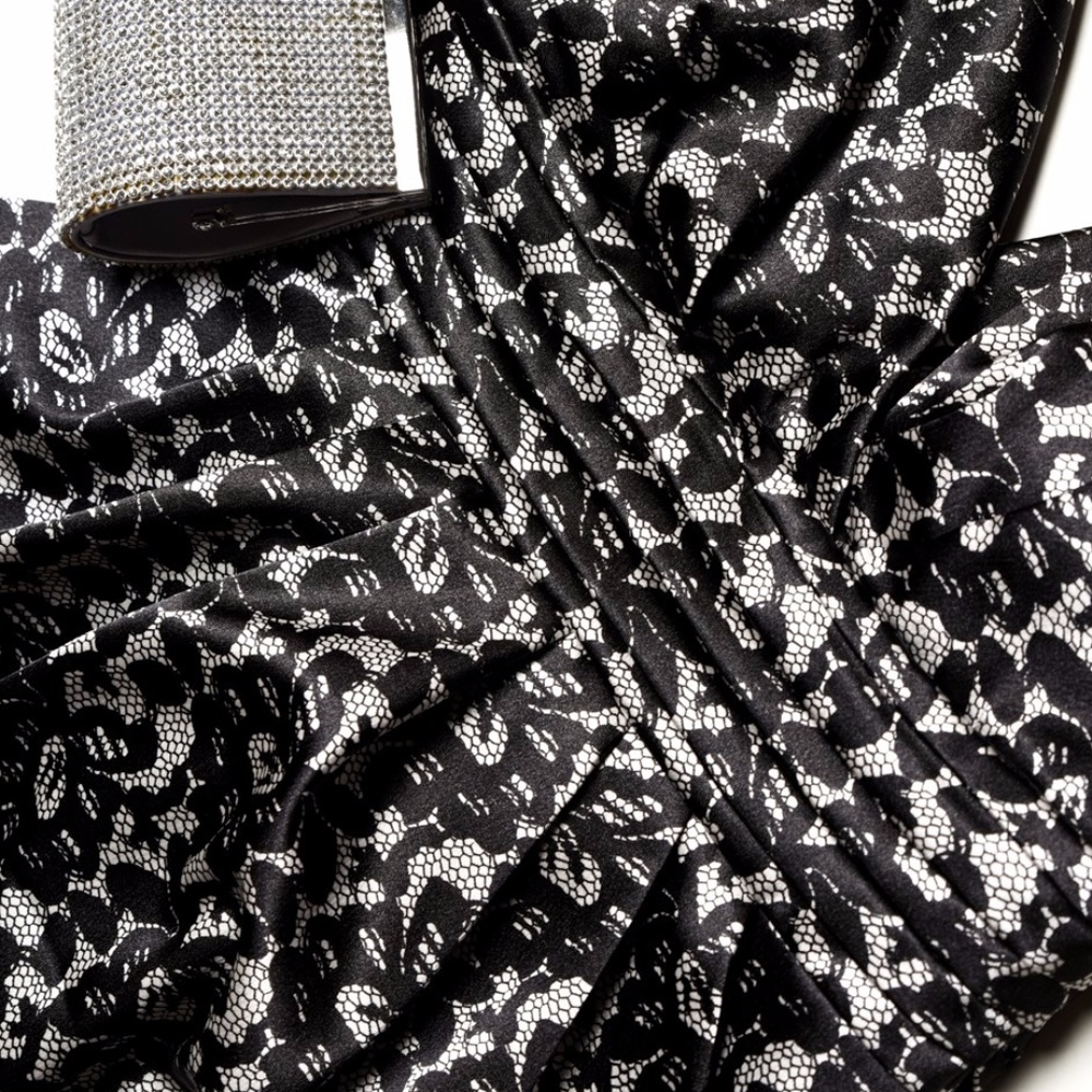 ⭐HP⭐Elegant RUBY ROX Black Floral Dress Halter - 7 - Picture 3 of 7