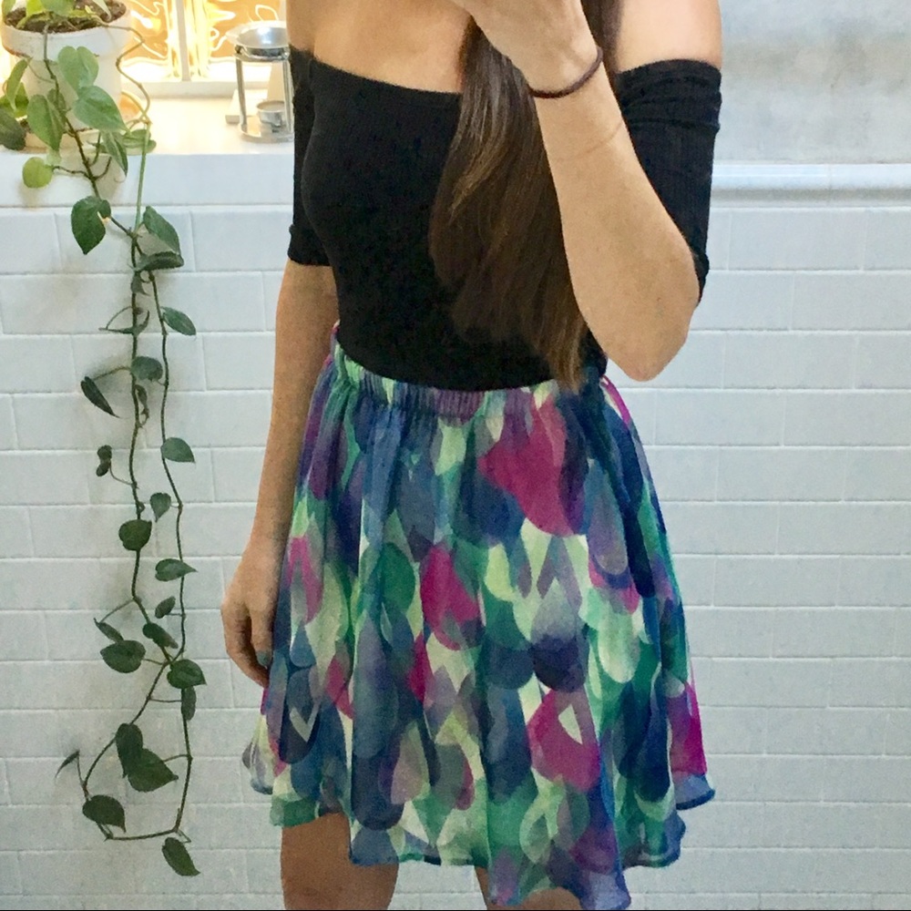 2 for $12 Everly Geometric Print Skirt