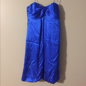 Royal Blue Strapless Dress