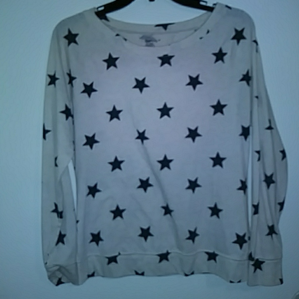 GapBody Black and Grey Long Sleeve Top