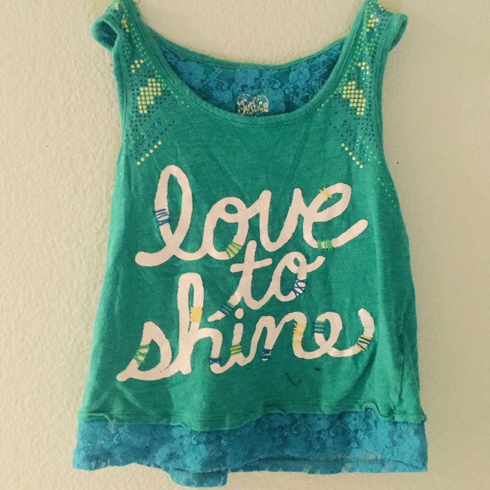 Justice love to shine tank