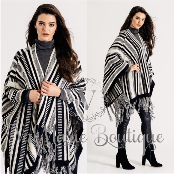 🔥FINAL PRICE🔥Premium Knit Shawl Cardigan Poncho - Picture 2 of 3