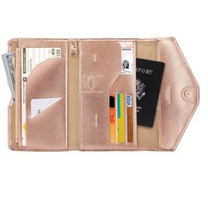 New rose gold wallet/passport pocket