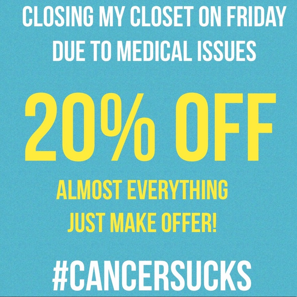 Cancer Fundraiser & Moving Sale!