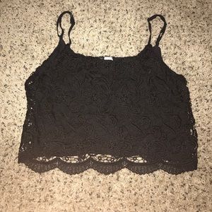 2 Lace crop tank tops // fashion nova, H&M