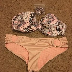 VS pink paisley swim suit