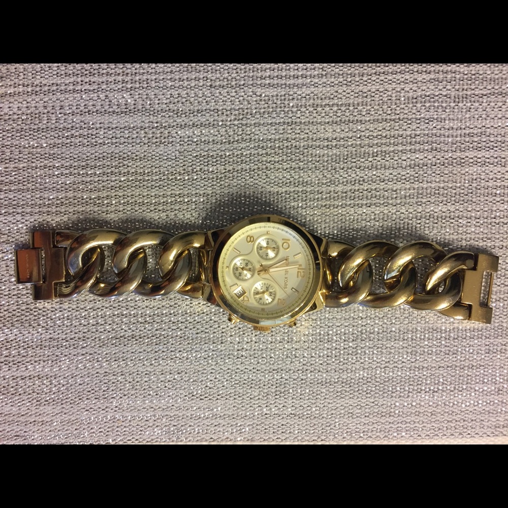Michael Kors Gold Chain Link Watch