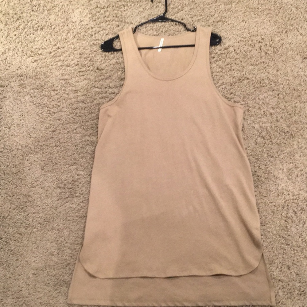 FOG/FEAR OF GOD TAN CHINCILLA ELONGATED TANK TOP