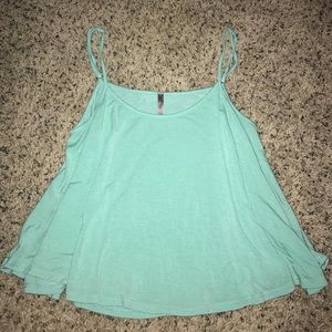 light blue float cropped tank