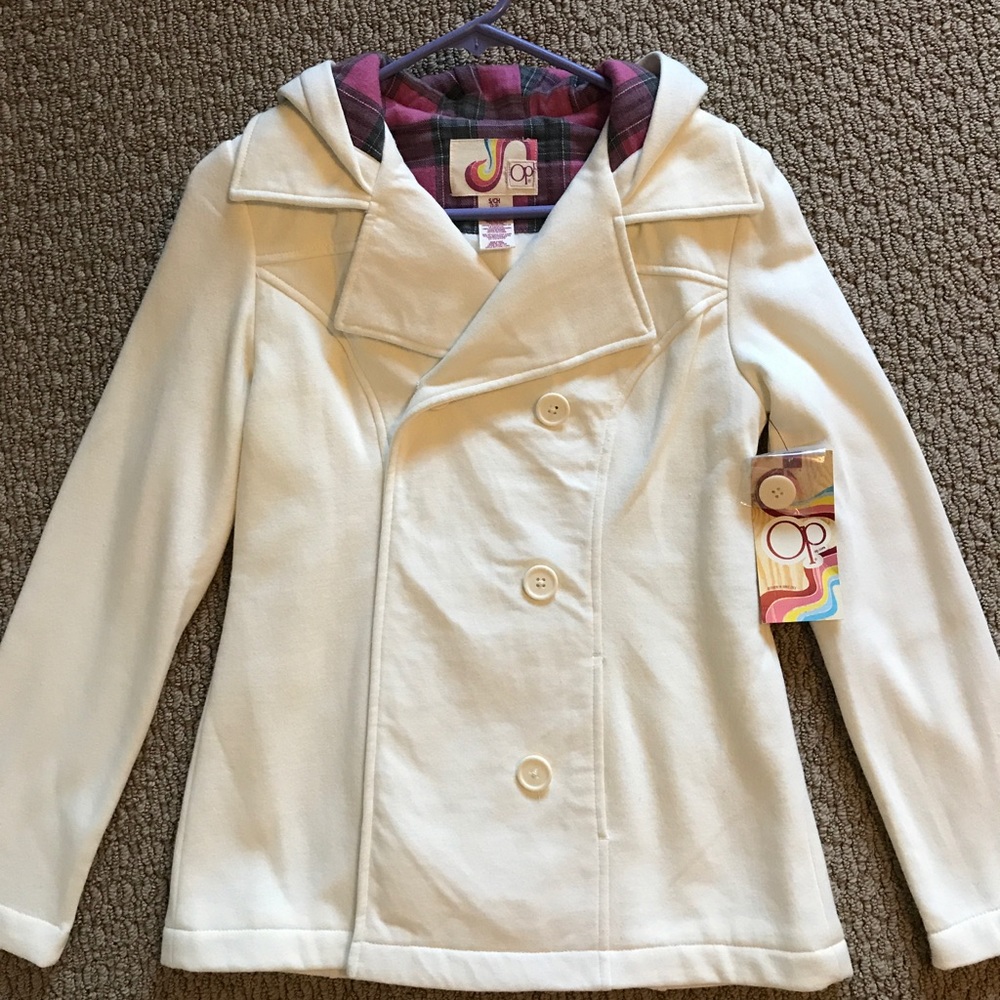 White pea coat