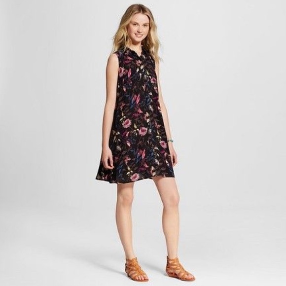 ✨Mossimo Floral Collared Button-Down Dress ✨ - Picture 1 of 5