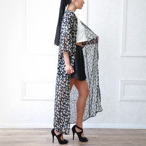 Sunflower Print Kimono
