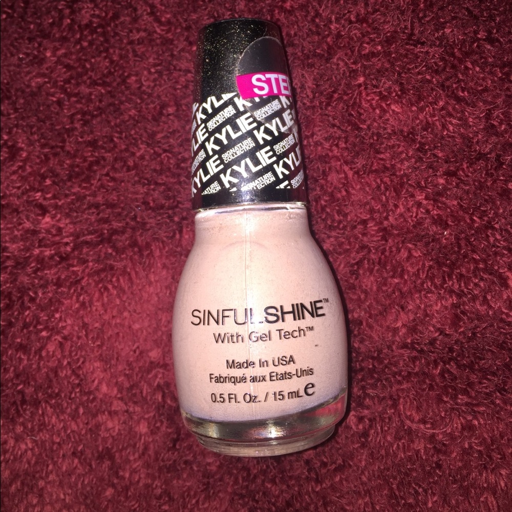SinfulShinexKylie collab nail polish in 'Kommando'