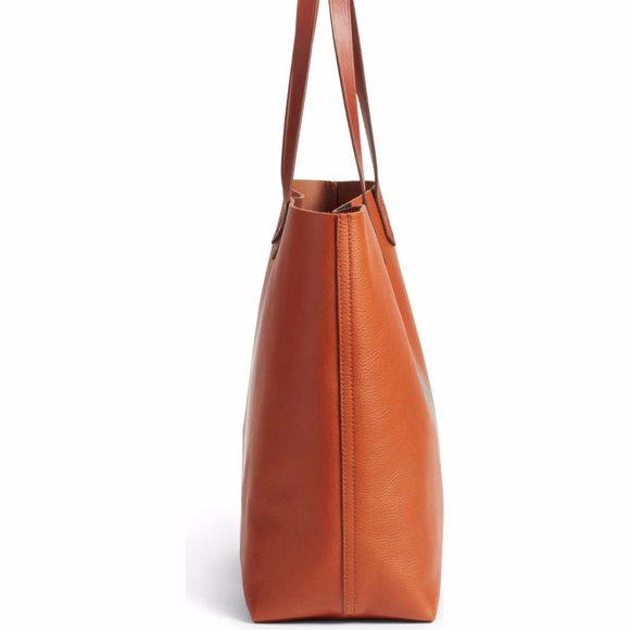 madewell // cognac striped transport bag - Picture 4 of 8