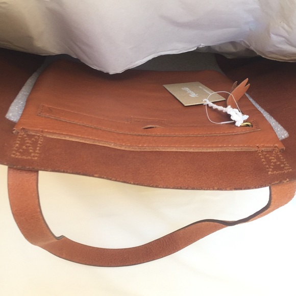 madewell // cognac striped transport bag - Picture 8 of 8