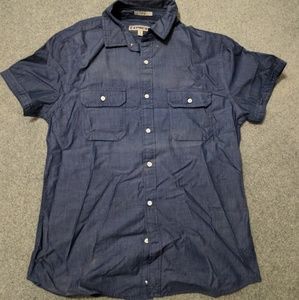 Express Button up shirt blue jean color
