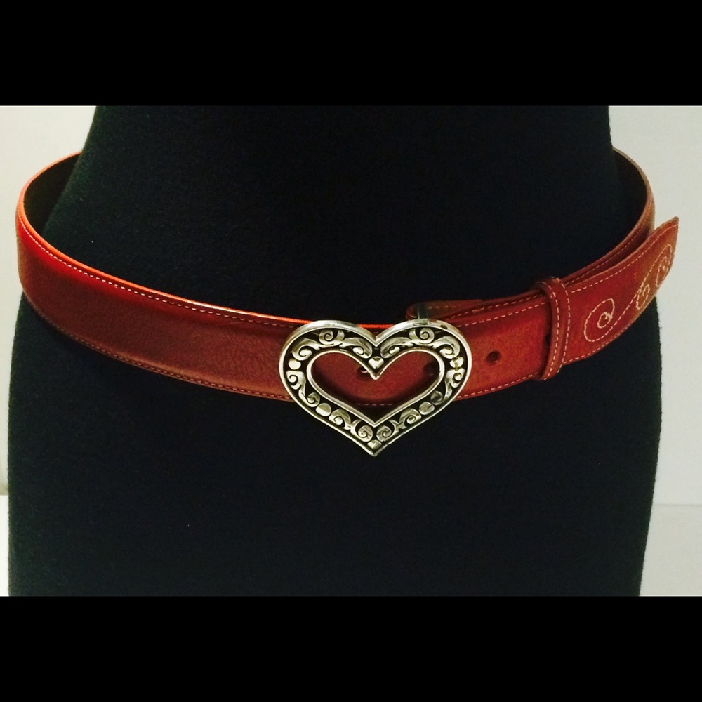 Leather red belt!!