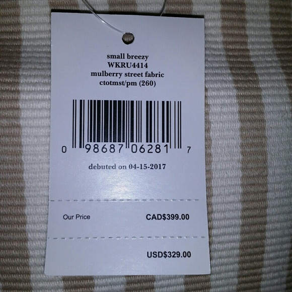 kate spade Small Breezy Mulberry Striped Backpack - Picture 7 of 8