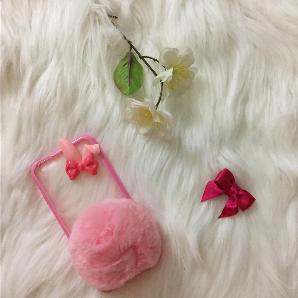 Rose pink bunny iphone 6/6s case