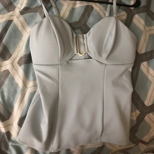 G by guess sky blue open top