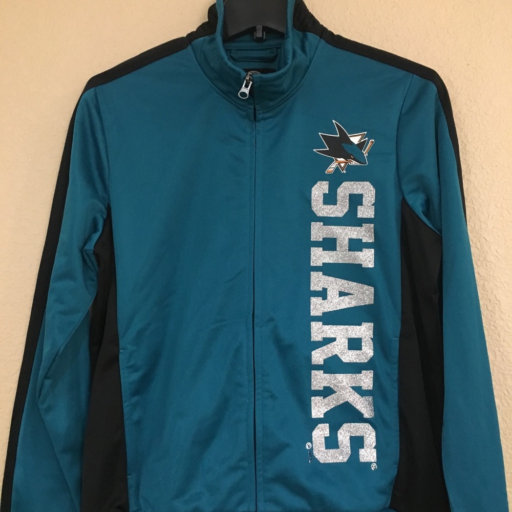 San Jose Sharks Woman Track Jacket- NHL Licensed