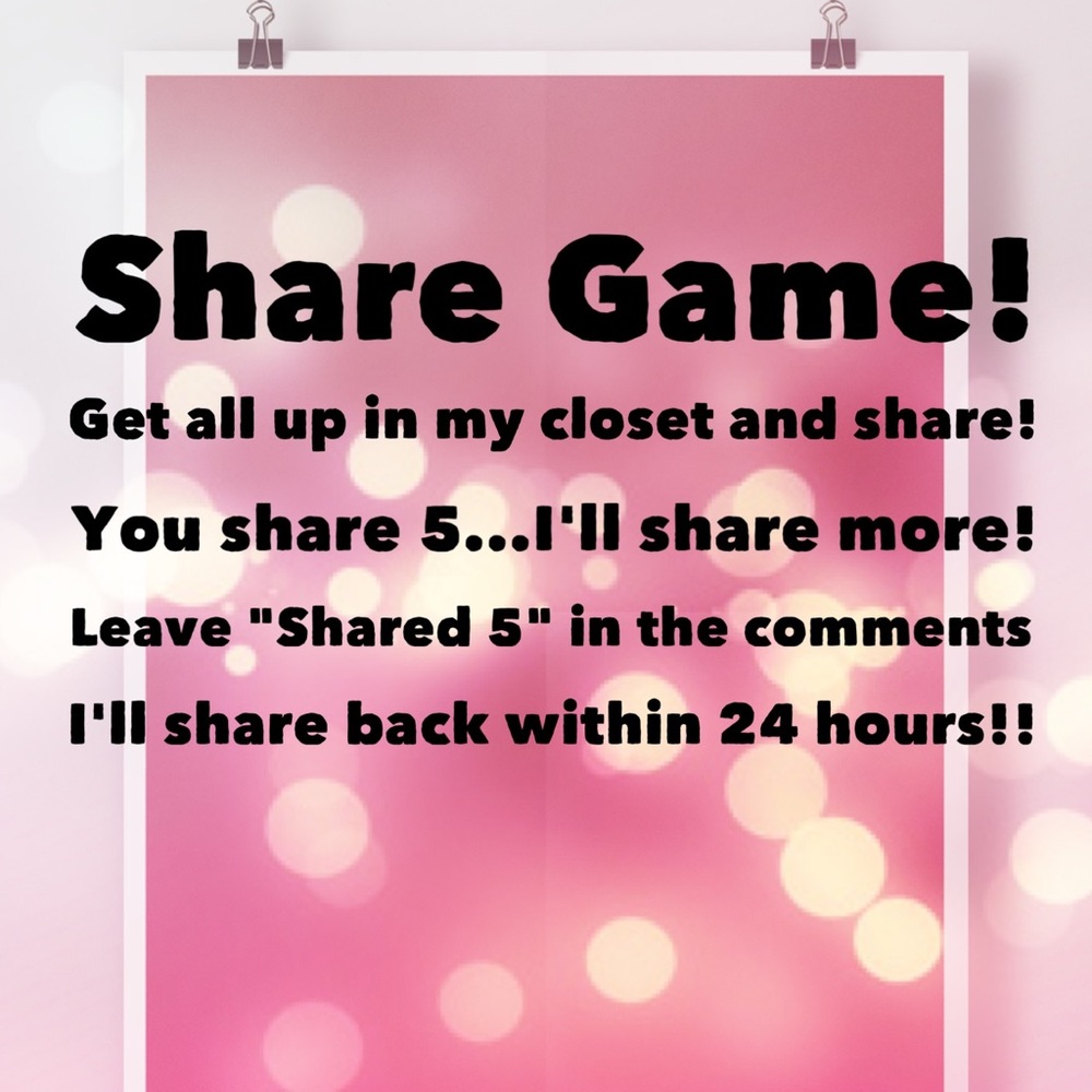 Sharing is caring! So let's share!