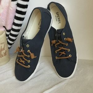 Sperry Top Sider Seacost Navy Canvas