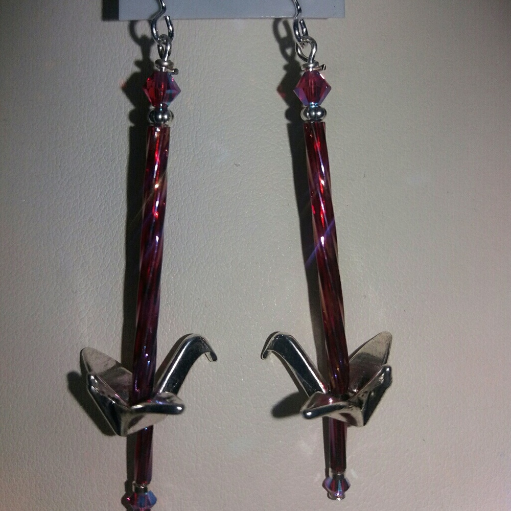 Hand made pierced earrings