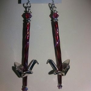 Hand made pierced earrings