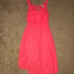 Bright pink dress