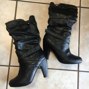 Perfect Condition Studded Slouch Boots Perfect Condition Studded Slouch Boots
