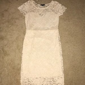 Cream laced dress