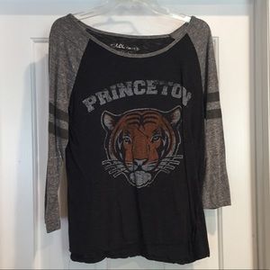 Princeton Tiger 3 Quarter T-shirt