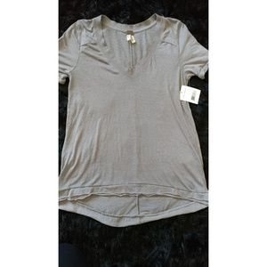 NWT Free People 'Pearls' V-Neck Tee