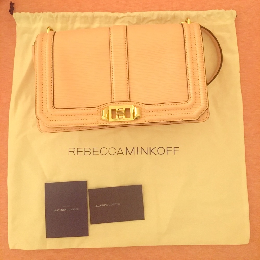 Rebecca Minkoff LOVE crossbody in Pink