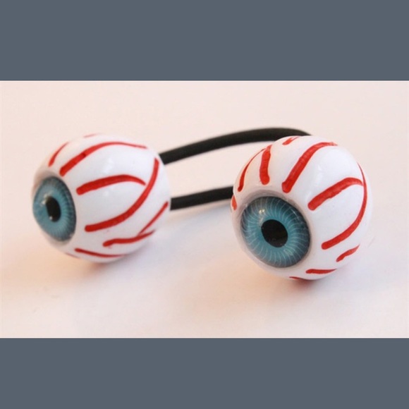 👻Awesome Eyeballs hair tie in blue or green eyes! 👀 - Picture 4 of 8