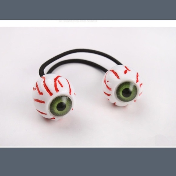 👻Awesome Eyeballs hair tie in blue or green eyes! 👀 - Picture 5 of 8
