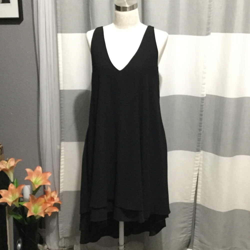 High Low Sleeveless Little Black Dress