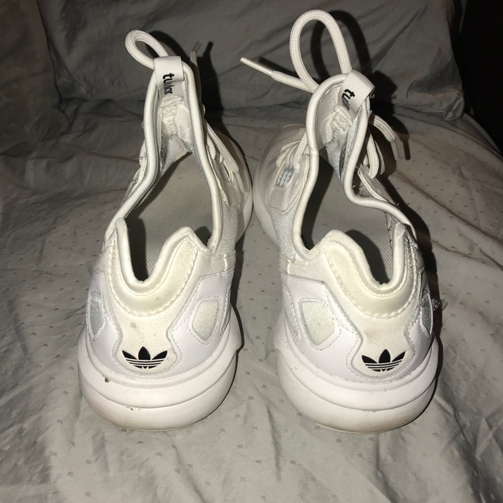 White adidas tubular men's 9.5 - Picture 4 of 8