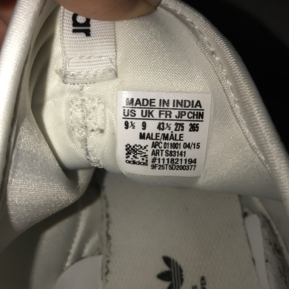 White adidas tubular men's 9.5 - Picture 6 of 8