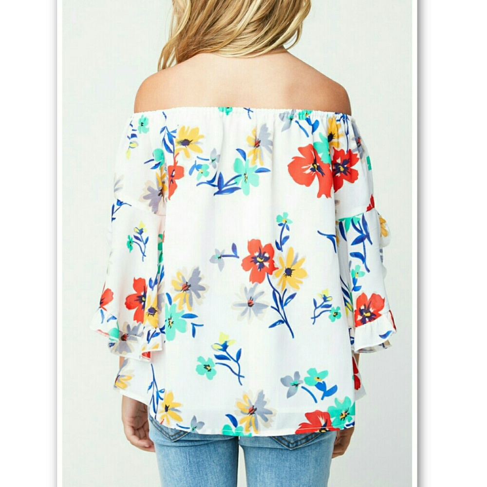 💥BIG SALE💥LMDM Floral Top - Picture 2 of 3