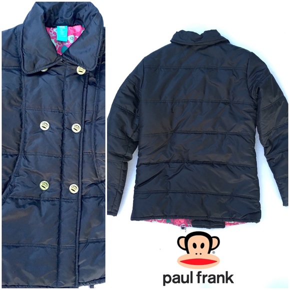Paul Frank Black Puffer Jacket Girls' large - Picture 5 of 8