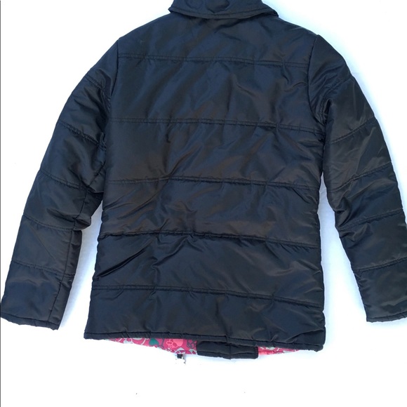 Paul Frank Black Puffer Jacket Girls' large - Picture 6 of 8