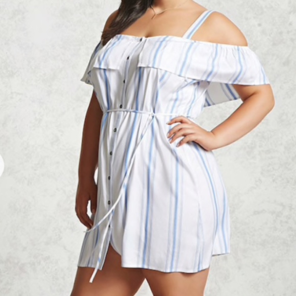 ✨Plus Size Open-Shoulder Dress✨