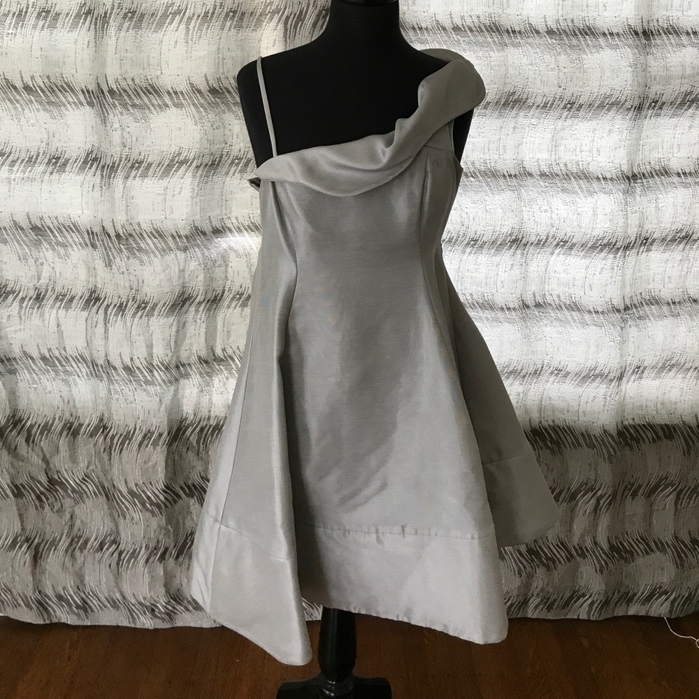 Emporio Armani silver evening dress