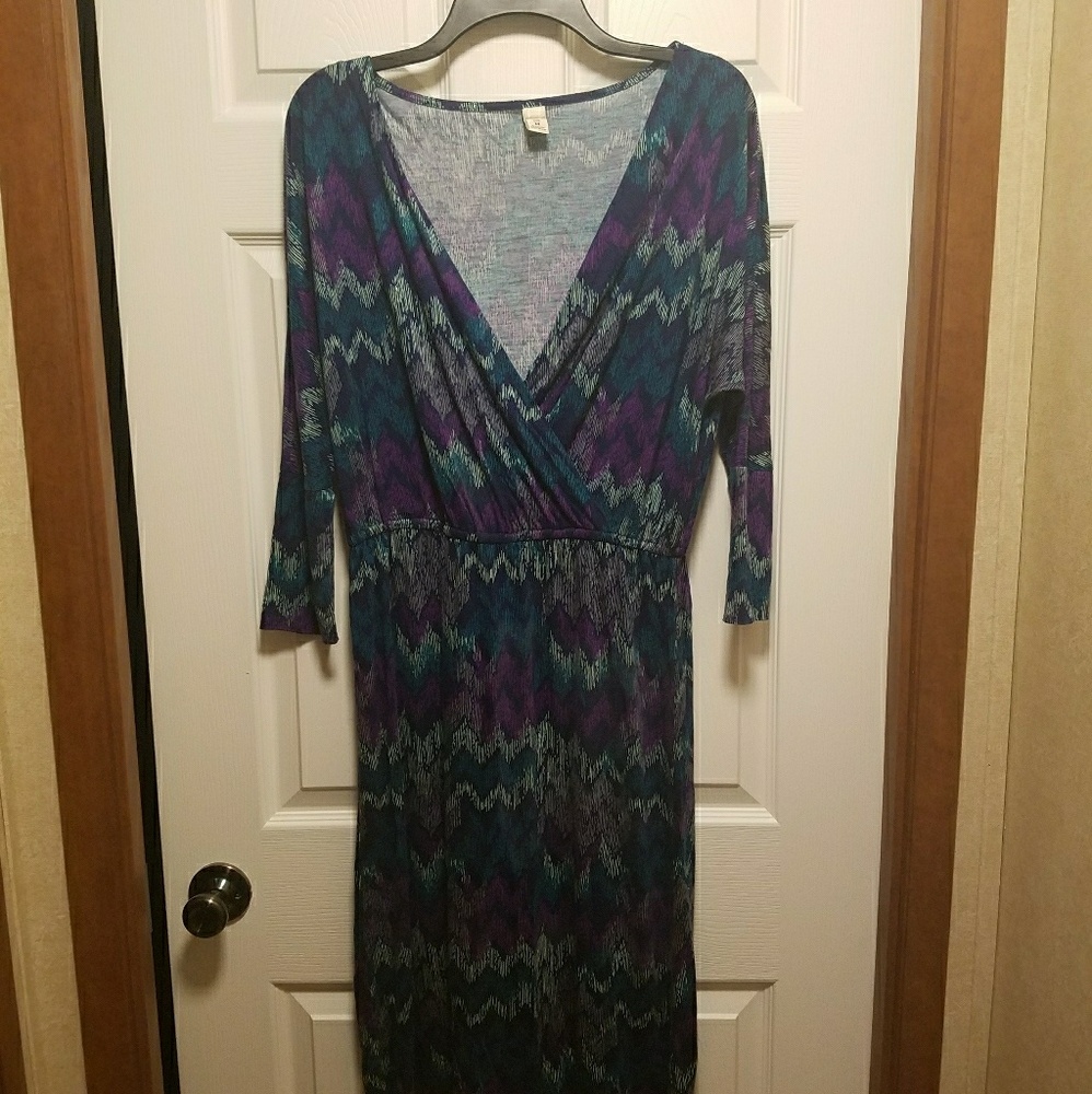 Faux wrap dress