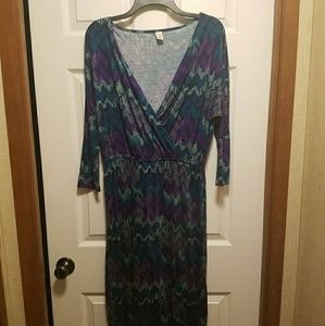Faux wrap dress