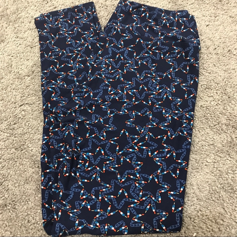 Lularoe OS bomb pop star leggings