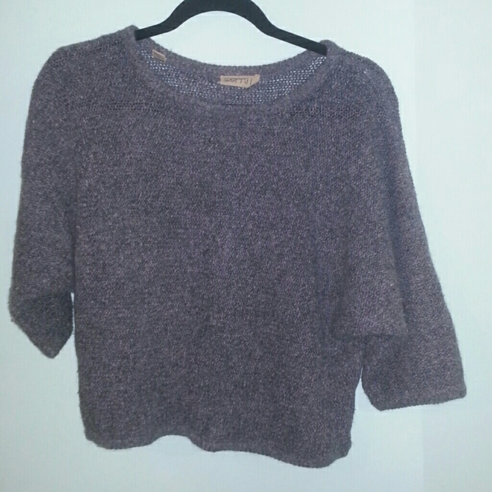 *DONATED!* Gray knit comfy sweater